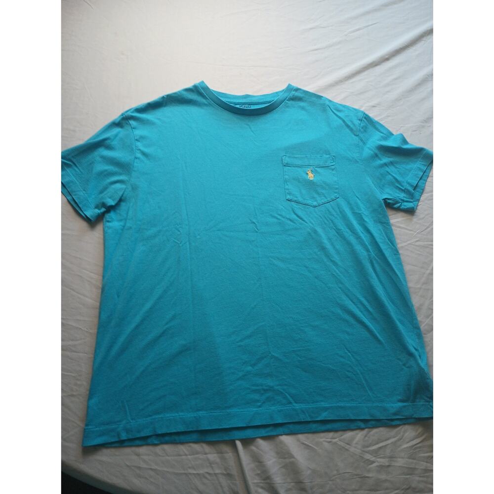 Polo Ralph Lauren Classic Fit Blue Pocket T-shirt Mens Size Medium
